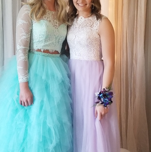 Mori Lee two piece prom dress - Picture 4 of 4